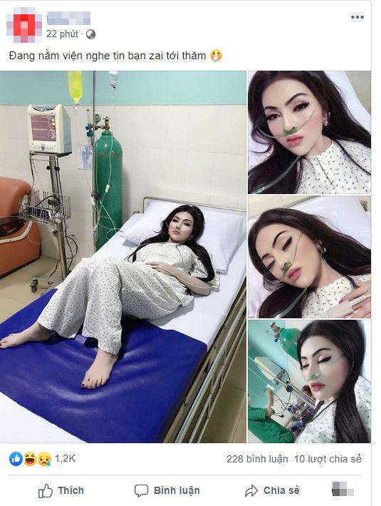 越南超正妹子...病倒在床上竟「 這個原因」讓她濃妝艷抹! 網:愛美真是女生天性