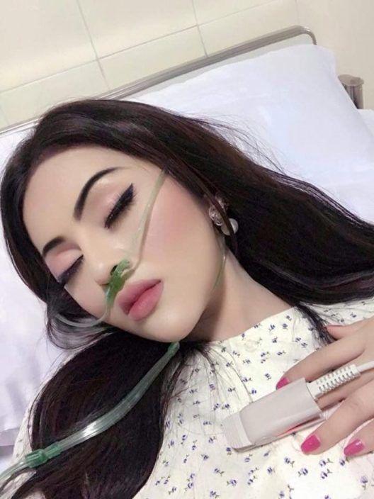 越南超正妹子...病倒在床上竟「 這個原因」讓她濃妝艷抹! 網:愛美真是女生天性