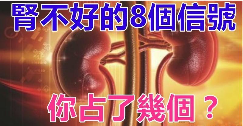 腎不好的8個信號，你佔了幾個？教你三招，養好「腎臟」！